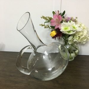 Tilted Glass Decanter